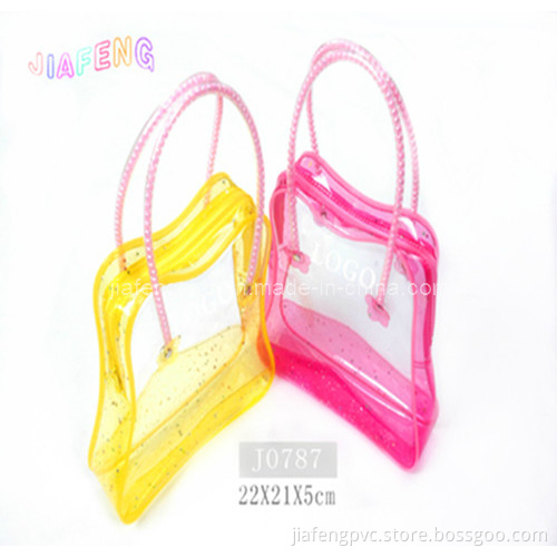Shiny PVC Gift Bag with Tube Handle